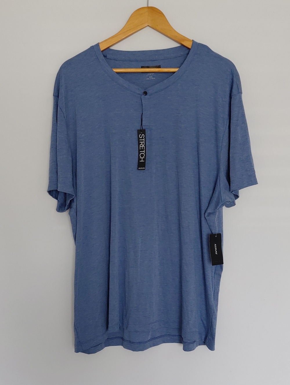 Alfani Short-Sleeve Crewneck T-Shirt in Dusty Blue